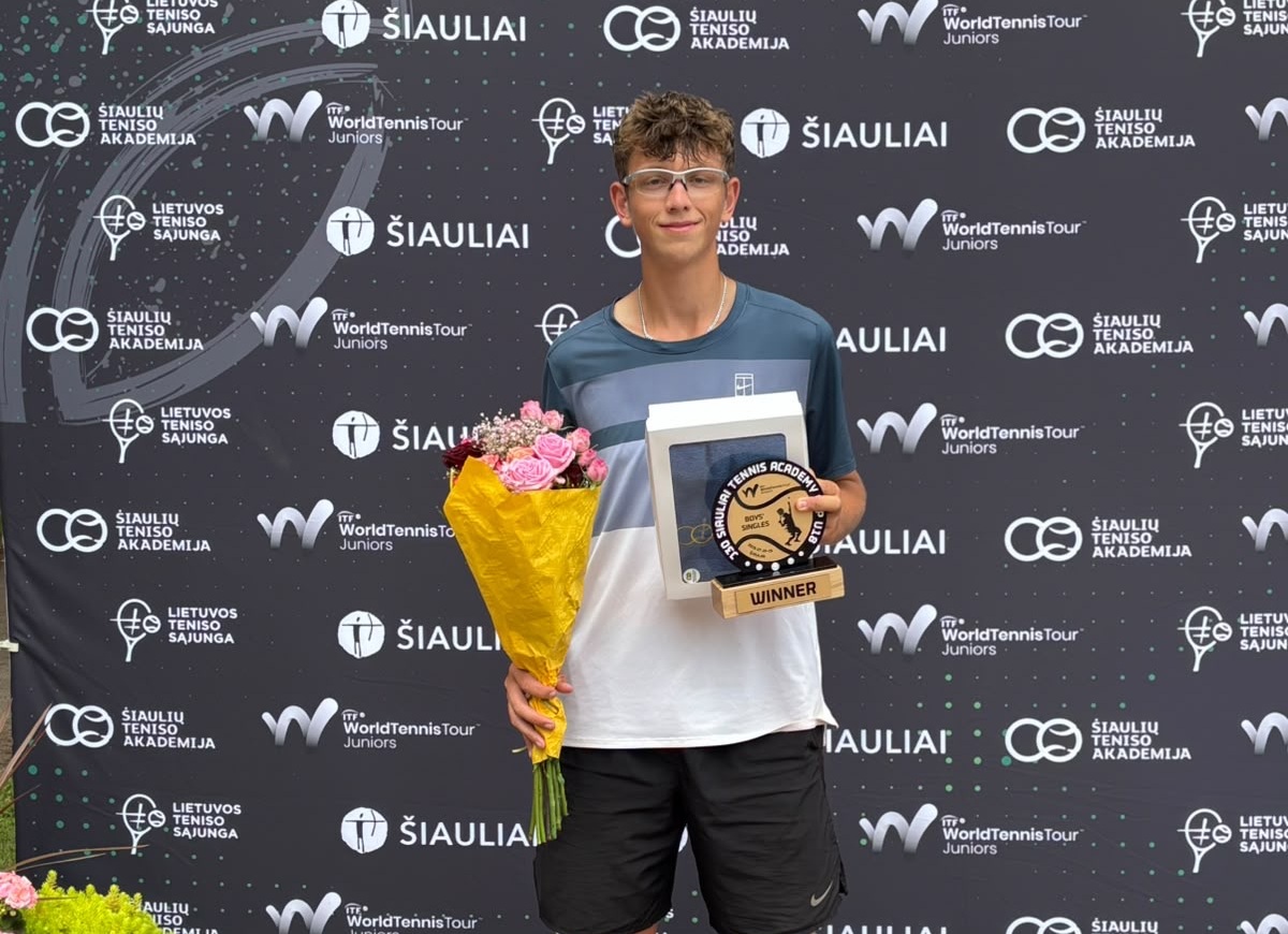 Znojemský junior Tomáš Wirgler ovládl i druhý turnaj World Tennis J30 v Litvě