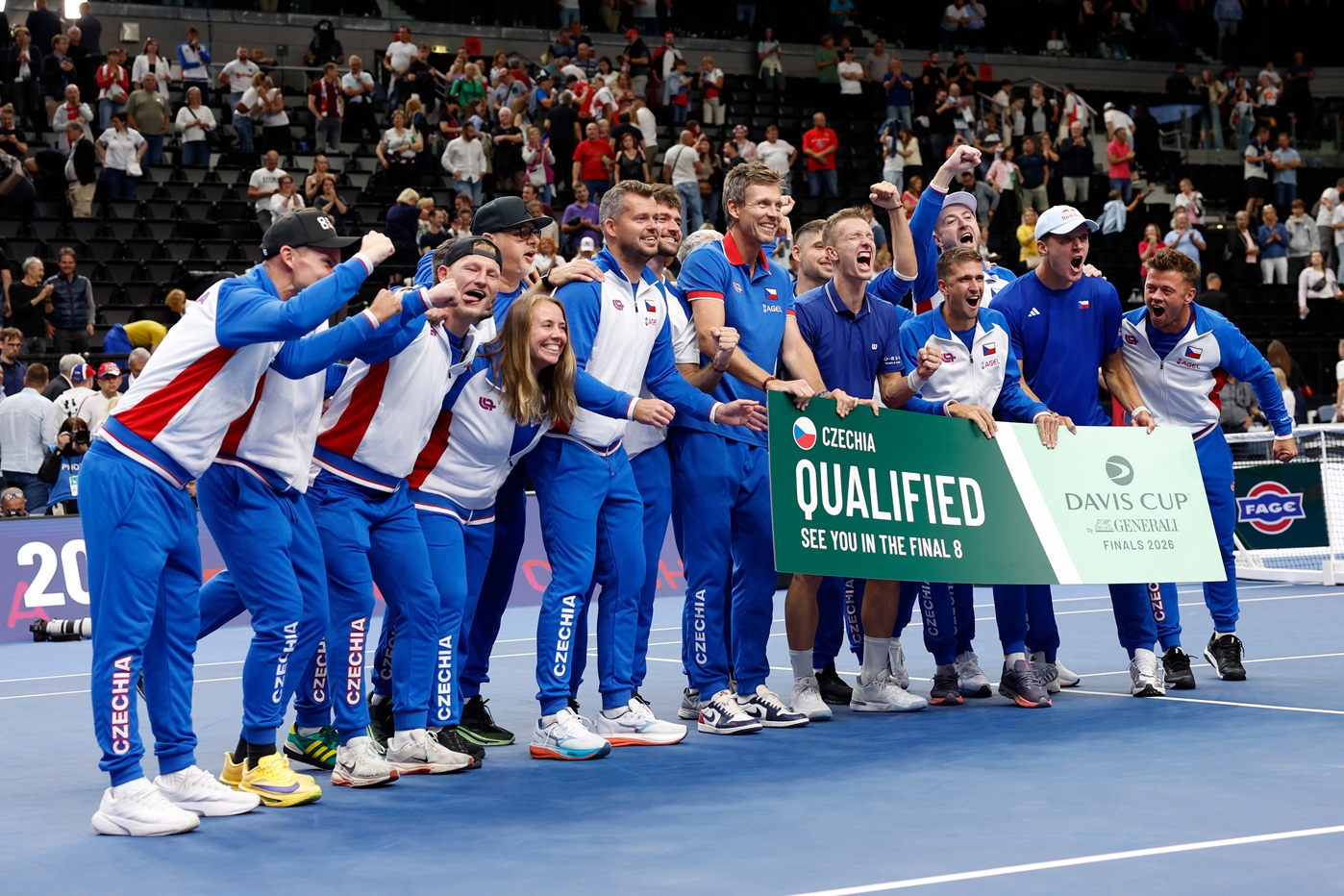 Češi slaví postup na finálový turnaj Davis Cupu, Američany porazili 3:2